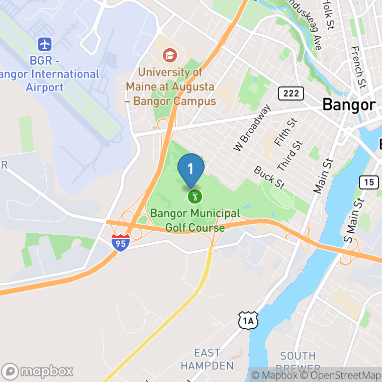 Map of 18 Hole Course